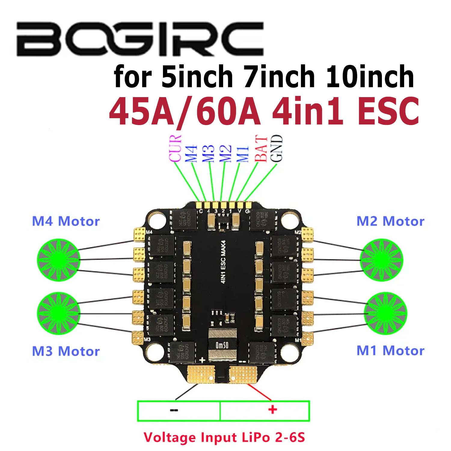 BOGIRC BLS 45A / 65A 4in1 ESC  - Drone Racing Esc บทวิจารณ์และราคา