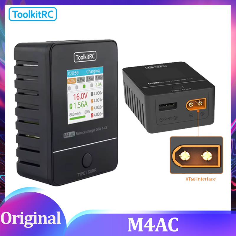 ToolkitRC M4AC 30W LCD Screen  - Drone Racing Charger บทวิจารณ์และราคา