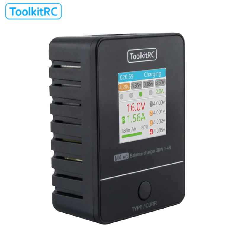 ToolkitRC M4AC 30W LCD Screen  - Drone Racing Charger บทวิจารณ์และราคา