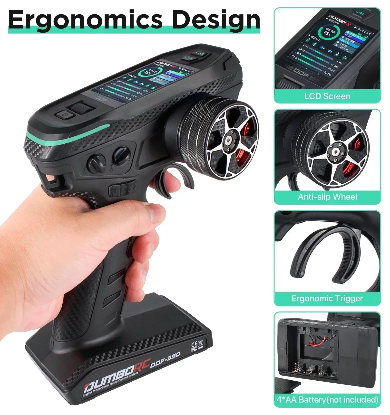 DUMBORC DDF-350 10CH RC Remote - Drone Racing Receiver บทวิจารณ์และราคา