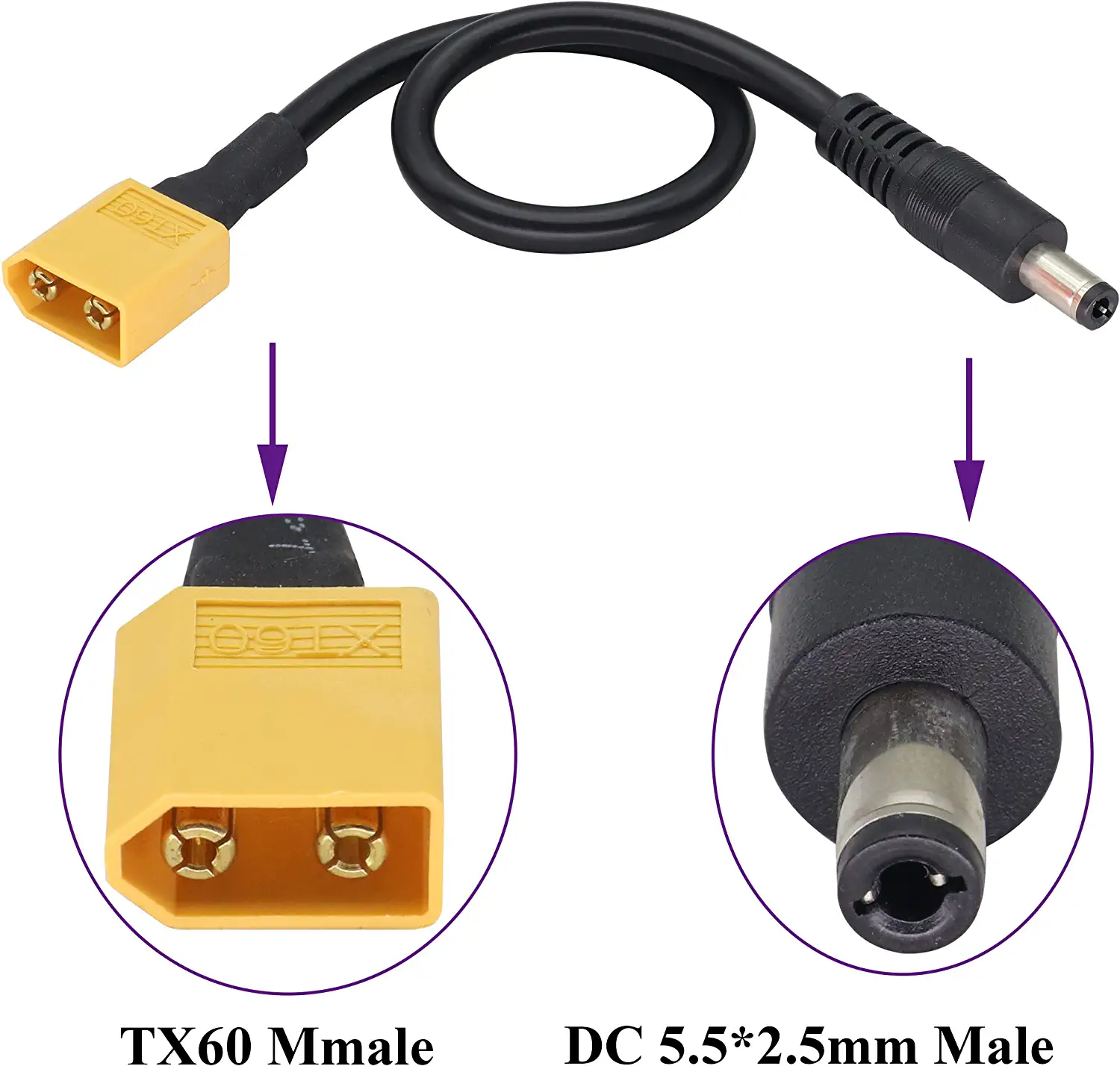 XT60 Adapter Cable XT60 Male t - Drone Racing Gate บทวิจารณ์และราคา
