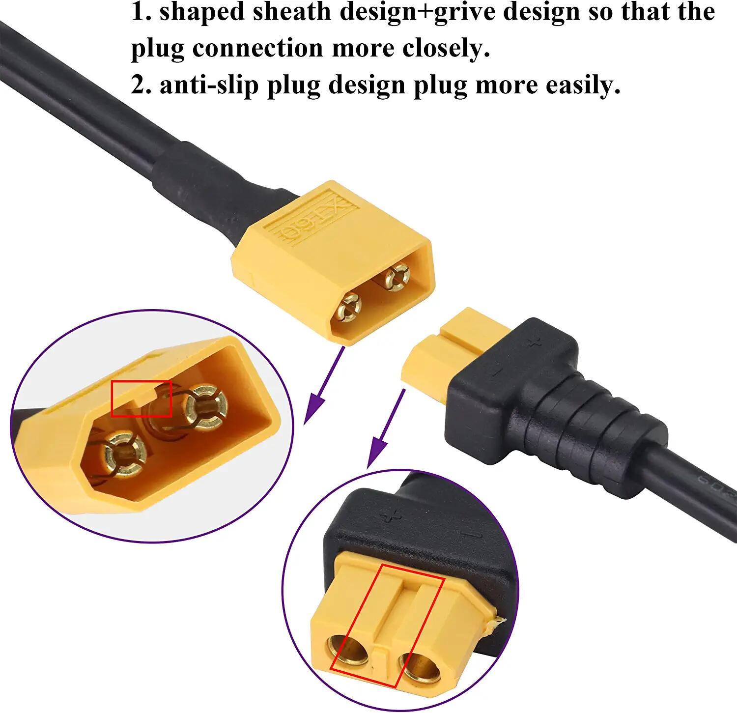 XT60 Adapter Cable XT60 Male t - Drone Racing Gate บทวิจารณ์และราคา