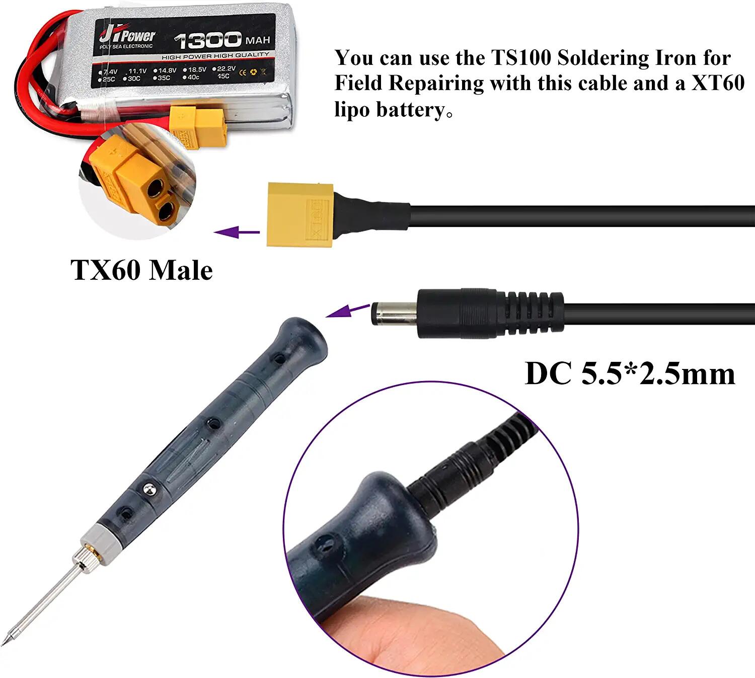 XT60 Adapter Cable XT60 Male t - Drone Racing Gate บทวิจารณ์และราคา
