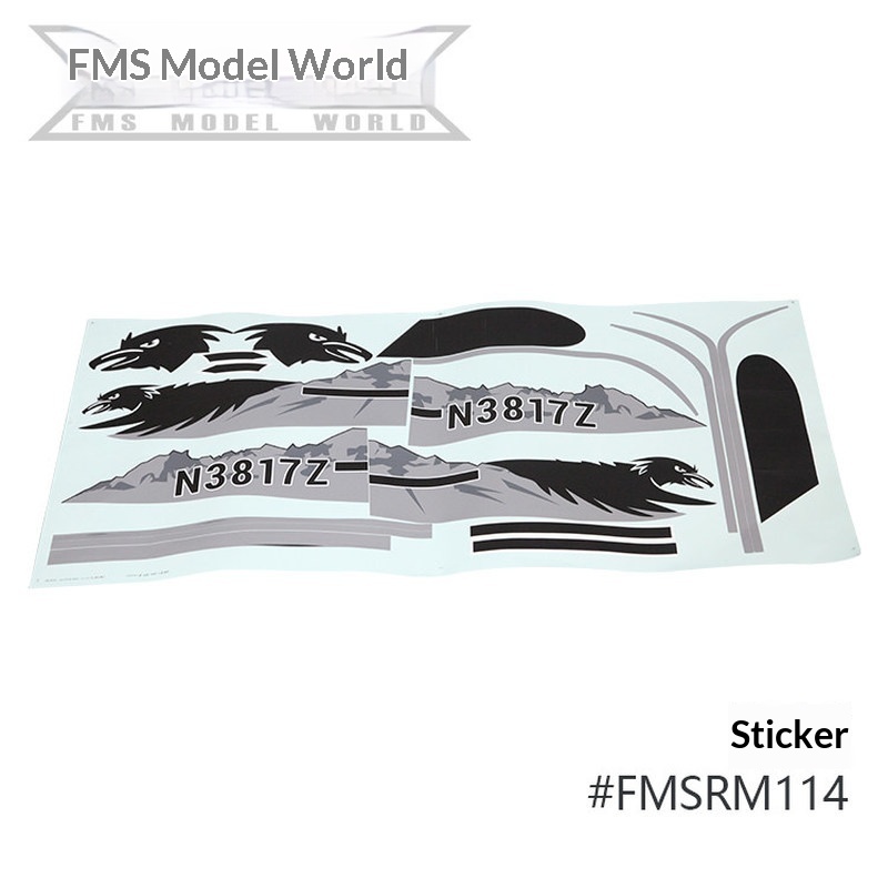 FMS RC Plane Decals For 1700mm - Drone Racing Motor บทวิจารณ์และราคา