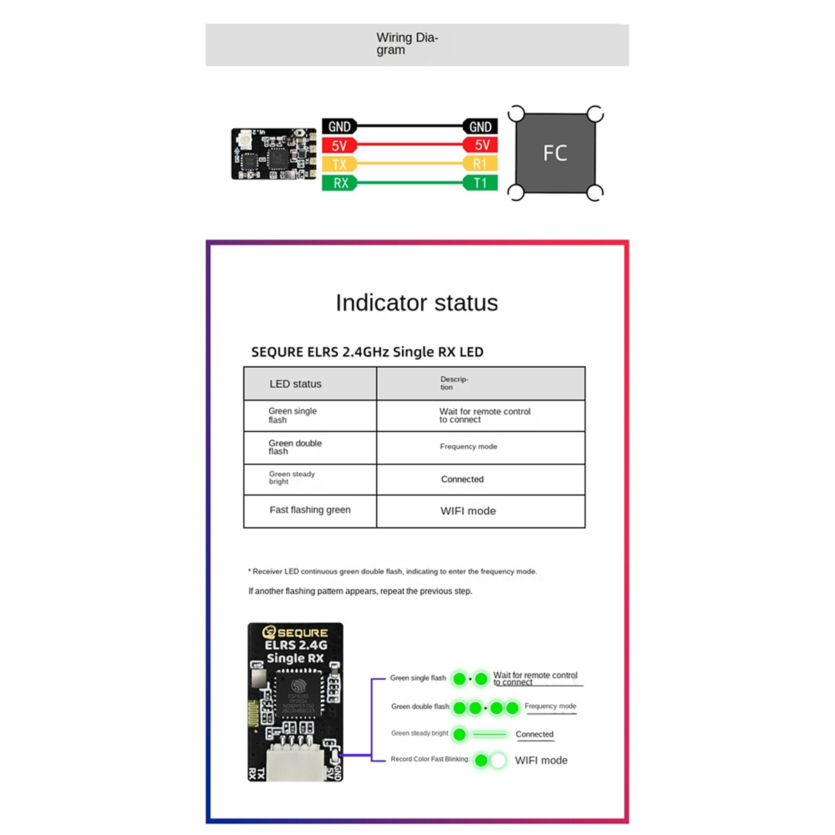 A56G-SEQURE ELRS 2.4GHz Single - Drone Racing Charger บทวิจารณ์และราคา