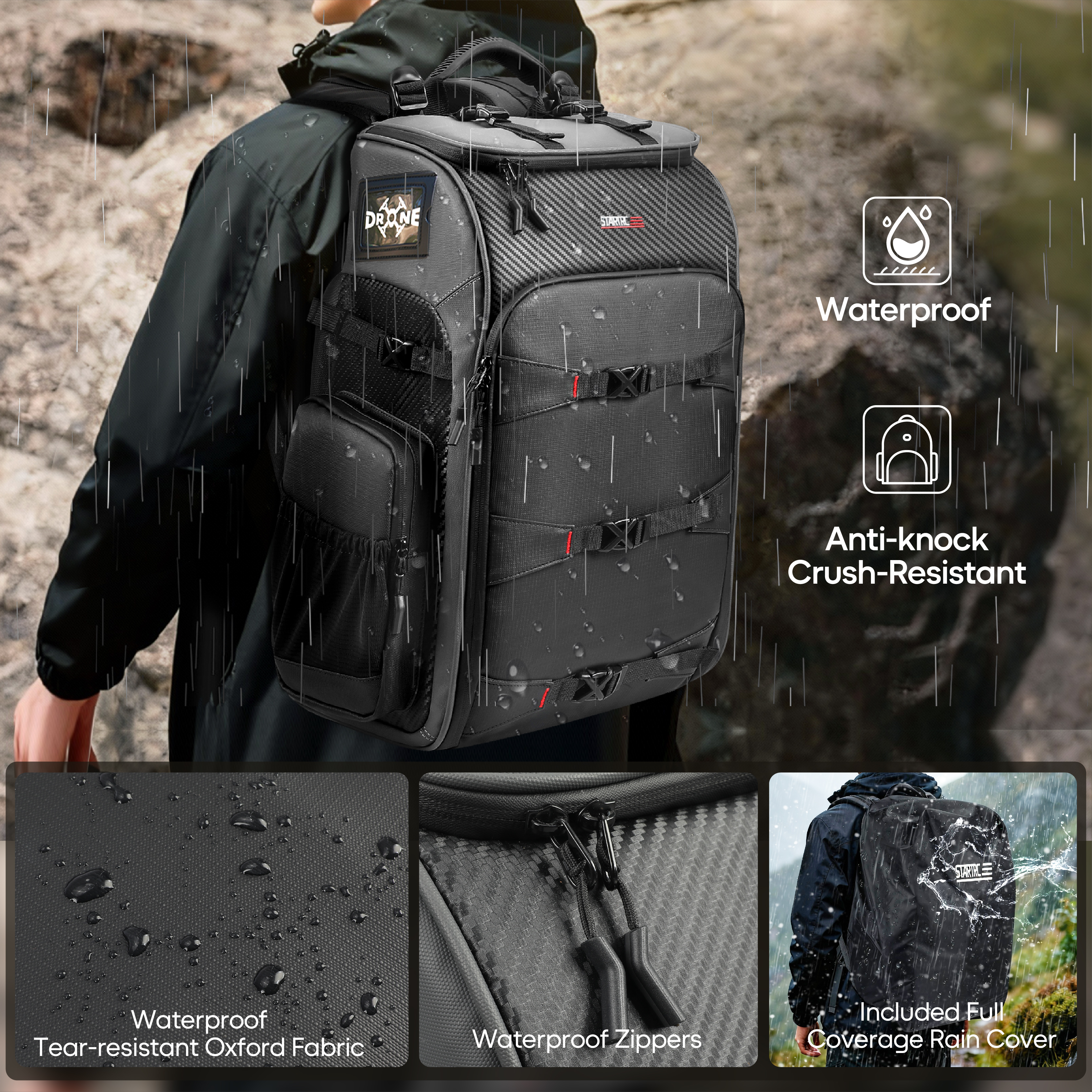 FPV Drone Backpack 40L Profess - Drone Racing Goggles บทวิจารณ์และราคา