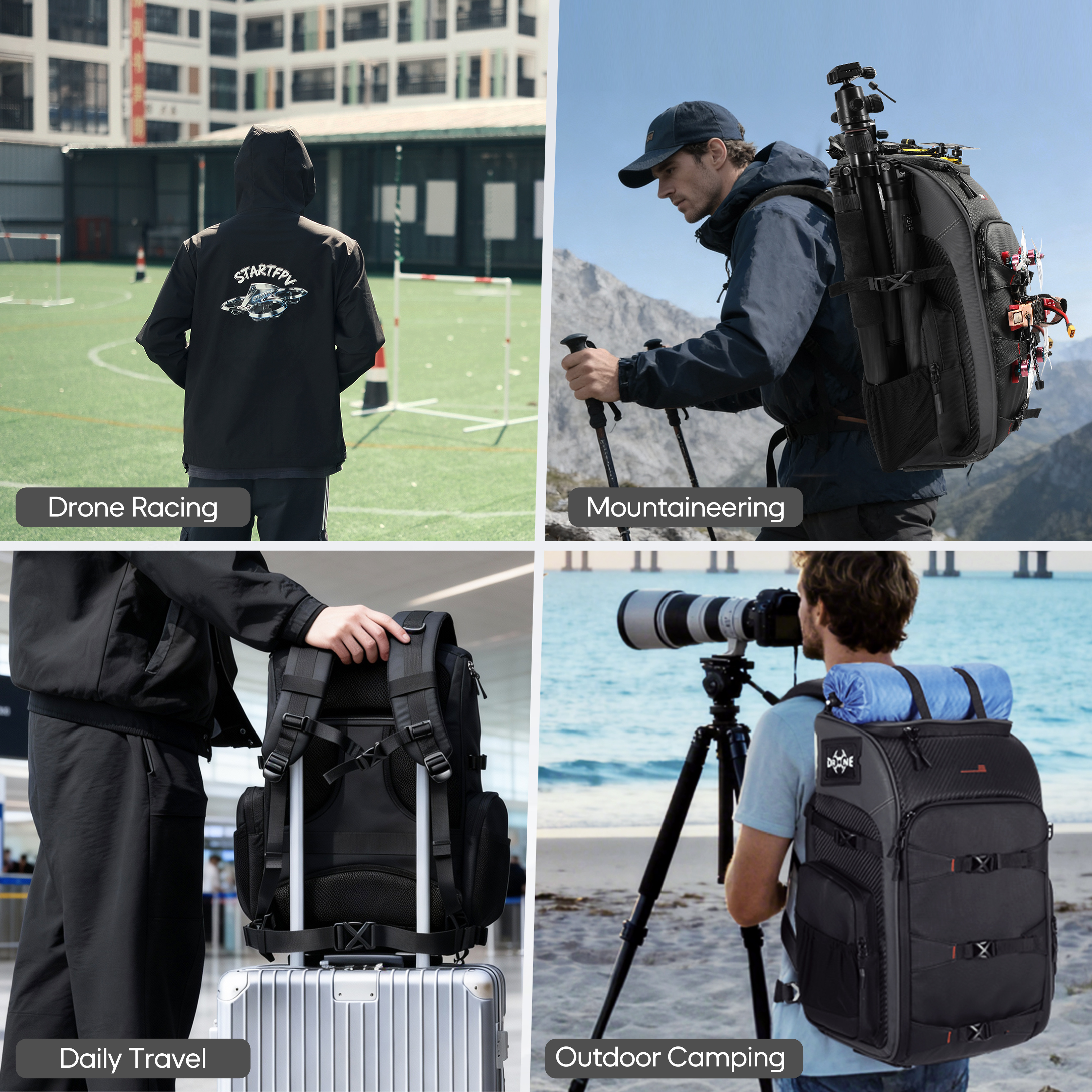 FPV Drone Backpack 40L Profess - Drone Racing Goggles บทวิจารณ์และราคา