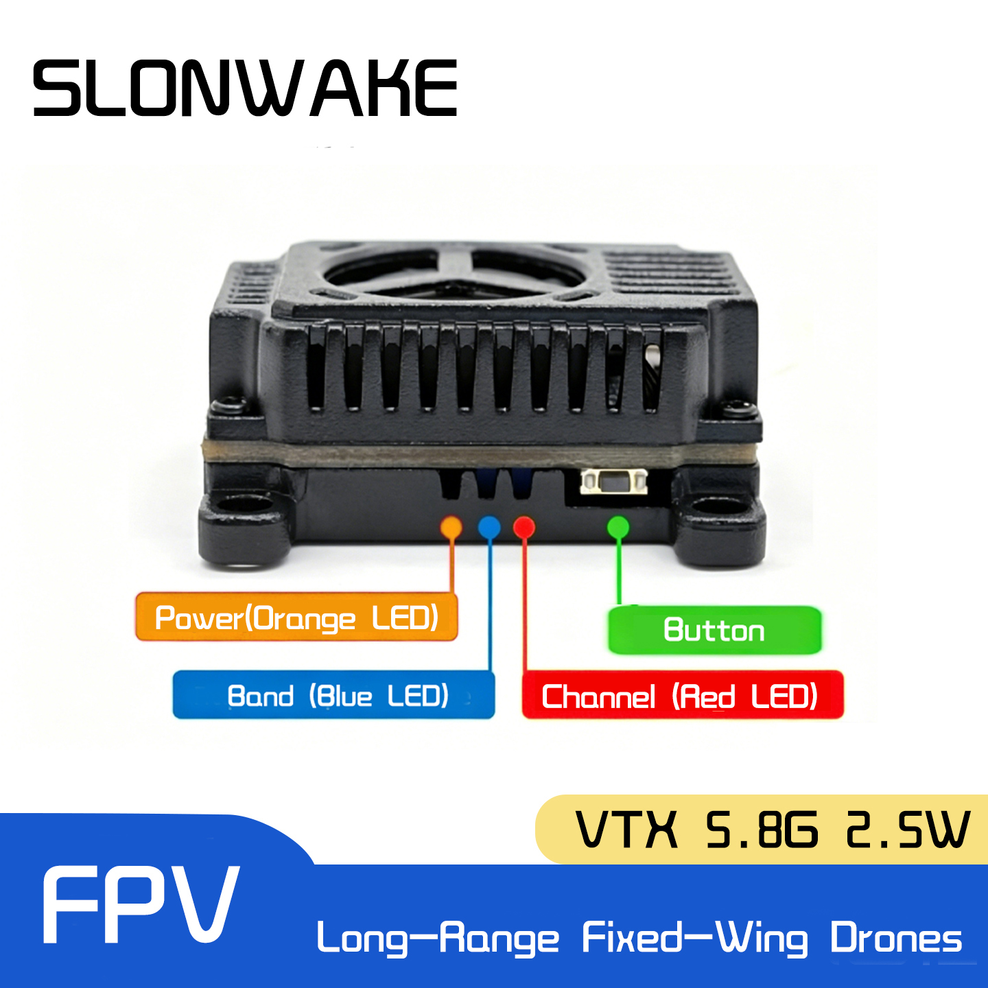 SLONWAKE 5.8G 48CH FPV Transmi - Drone Racing Transmitter บทวิจารณ์และราคา