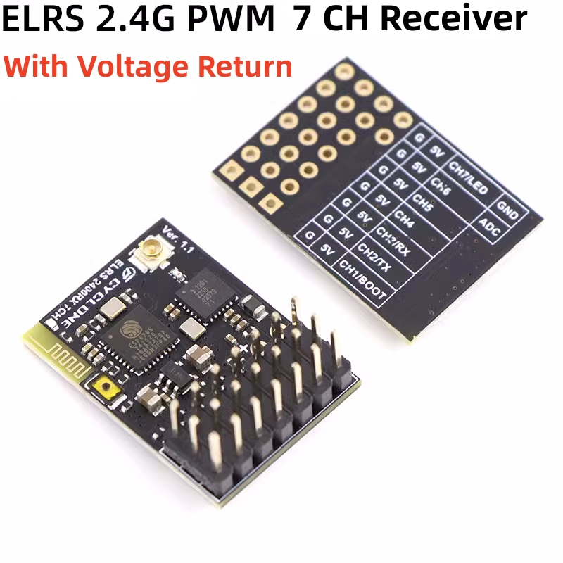 ELRS 2.4G PWM 7CH 6CH CRSF Rec - Drone Racing Receiver บทวิจารณ์และราคา