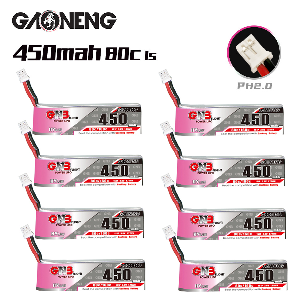 GNB HV 1S 3.8V 450mAh 80C/160C - Drone Racing Battery บทวิจารณ์และราคา