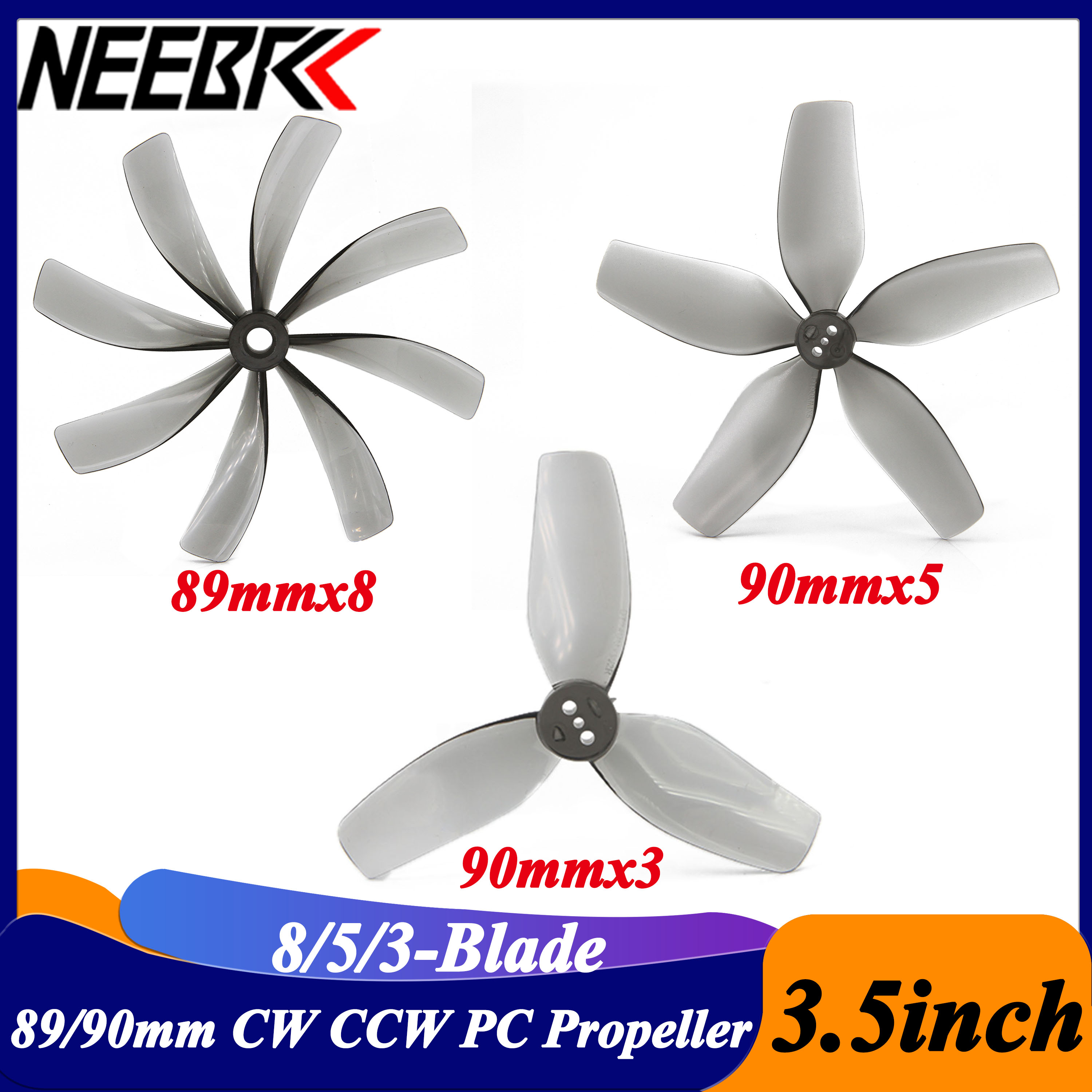 2Pairs 3.5inch 89x8 90x5 90x3  - Drone Racing Motor บทวิจารณ์และราคา