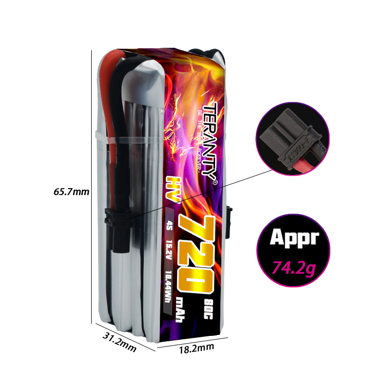 TERANTY 720mAh 4S 15.2V HV Lip - Drone Racing Battery บทวิจารณ์และราคา