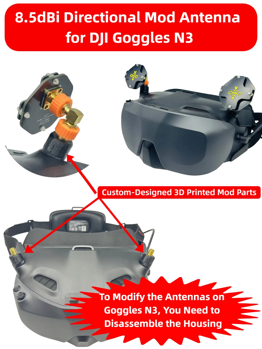 8.5dBi LHCP FPV Patch Antenna  - Drone Racing Goggles บทวิจารณ์และราคา